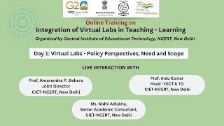 Online Training Day 1 Integration of Virtual Labs in TeachingLearning [upl. by Savick851]