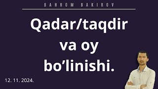 Qadartaqdir va oy bolinishi [upl. by Imailiv]