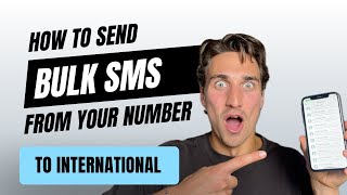 Send Personalized BULK SMS to International Number FREE  SMS Marketing 2024 [upl. by Nidraj670]