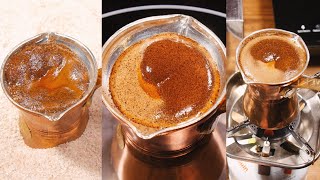 Turkish Coffee  Sand vs Induction vs Gas stove [upl. by Akapol]