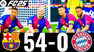 FC 25  MESSI RONALDO MBAPPE NEYMAR ALL STARS  FC BARCELONA 540 FC BAYERN  UCL FINAL [upl. by Ynhoj]