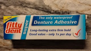 fittydent denture adhesive shocking fittydentdentureadhesive denturewearer dentures [upl. by Moreland708]