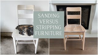 How to Strip Furniture  Sanding vs Stripping [upl. by Arundell]