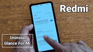 How to uninstall glance for mi any Redmi  remove glance for mi [upl. by Windsor]