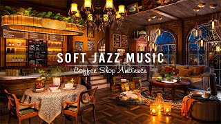 Relaxing Jazz Instrumental Music in 4K Cozy Night Cafe Ambience for Working Studying Sleeping [upl. by Urial]