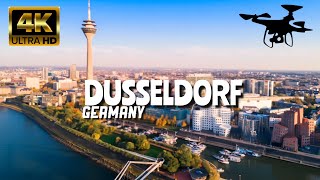 Dusseldorf Germany In 4K By Drone  Amazing View Of Dusseldorf Germany [upl. by Edik157]