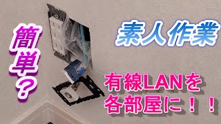 新築の家に有線LANを自力でひく動画・CD管入っていれば簡単です。 [upl. by Harleigh]