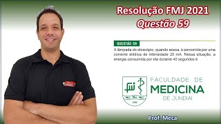 Resolução FMJ 2021  Questão 59  Prova FMJ 2021  Vestibular FMJ 2021 [upl. by Terle]