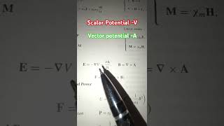 Vector and scalar potential relation vectorpotentials scalarpotential [upl. by Ydarb145]