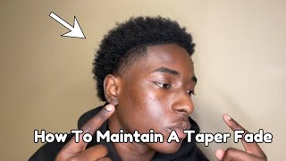 How To Maintain A Taper Fade Haircut [upl. by Llebyram]