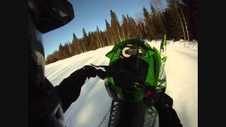 Arctic Cat 2014 ZR 8000 RR wheelie test [upl. by Imuya534]