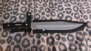 Big Budget Blade  Old Timer Bowie knife review [upl. by Nalad]