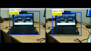 Object recognition and distance estimation with stereo camera [upl. by Lette418]