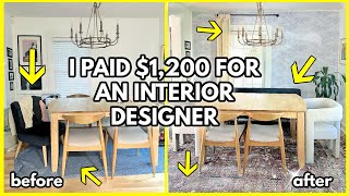 I HIRED A PROFESSIONAL INTERIOR DESIGNER What is worth over 1000 Shocking Results [upl. by Della]