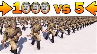 1000 STALINS SOLDIERS vs 5 MORTARS  MISSION IMPOSSIBLE  Men of War Assault Squad 2  91 [upl. by Janifer]