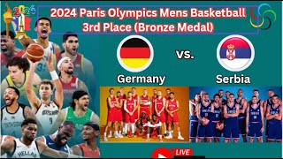 Germany vs Serbia 2024 Paris Olympic Mens Basketball Bronze Medal Round [upl. by Assek]