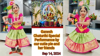 14th Sep 2024  Ganesh Chaturthi Special Dance Performance by our Teju Bangaram and her friends😘🥰🫶♥️ [upl. by Bowen]