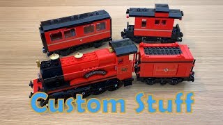 Custom LEGO Motorized Hogwarts Express Train 75955 [upl. by Trebreh]