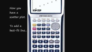 Scatter Plot amp Linear Regression Casio [upl. by Eirrehs]