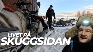 Snöskoterskruvning snöstorm finväder matlagning vinterliv Motortorpande pågår [upl. by Orihakat]