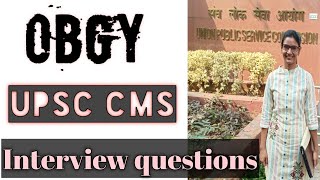 UPSC CMS INTERVIEW QUESTIONS  OBGY  DR DEEKSHA AGARWAL  UPSC COMBINED MEDICAL SERVICE [upl. by Akehsyt]