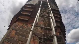 Powick Mill Chimney  Worcester UK Dawson Steeplejacks [upl. by Kissie]