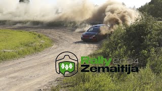 Rally Zemaitija 2024 LARSČ  sprint goes sideways [upl. by Eardna]