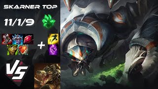 TOP Skarner vs Renekton  EU Grandmaster Patch 1414 [upl. by Inalaeham]