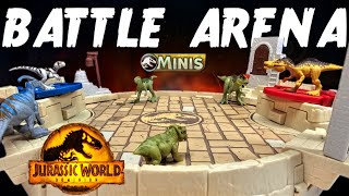 Mattel Jurassic World Dominion MINIS Battle Arena Malta Playset Review [upl. by Eatton240]