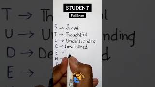 What is the full form of Student Student ka full form kya hota hai students class 03 [upl. by Cheyne405]