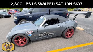 LS Swap Craziness Saturn Sky SCCA Track Excitement [upl. by Meadows]