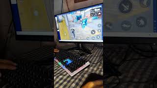 Pc 🖥 PC HANDCAM HOW play free fire gameplay video freefireclips freefiremax pubgandroid pubghack [upl. by Adnov]