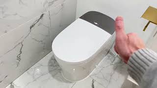 The Best Smart Bidet Uncle Brown Upgraded Smart Toilet with Powerful Flush [upl. by Birecree]