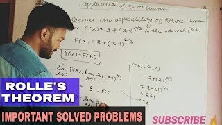 ROLLES THEOREM QUESTIONS  APPLICABILITY OF ROLLES THEOREM IN HINDI 🔥 [upl. by Atikir]