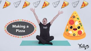 Making A Pizza Kids SingAlong  Kids Music Yoga and Mindfulness with Yo Re Mi [upl. by Jezabelle300]