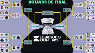 ASÍ se JUGARÁN los OCTAVOS DE FINAL en la LEAGUES CUP 2024 [upl. by Godwin]