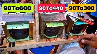 5KVA AUTOMATIC STABILIZER TRANSFORMER WINDING DATA 90TO300 90TO440 90TO600 [upl. by Inwat]