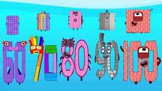 Numberblocks Intro Song But 10s  ten Times Table [upl. by Abdel]