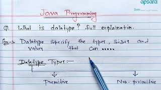 Data Types in Java Hindi  What is DataType full Explanation  Learn Coding [upl. by Nonregla]