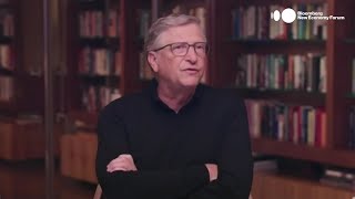 Bill Gates on Covid Fight Pandemic Preparedness Bloomberg NEF [upl. by Odnamla745]