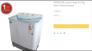 Réparation Machine à Laver Partie 1 KRÖHLER 82 Kg Semi‐Automatique  إصلاح غسالة شبه اوتوماتيكية [upl. by Anertak289]