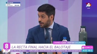 8AM  Andrés Ojeda y la recta final hacia el balotaje [upl. by Enniotna]