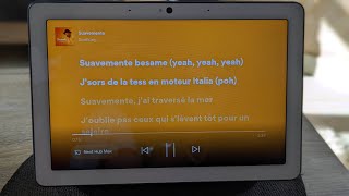 Mode Karaoké Spotify sur les Nest Hub [upl. by Granoff]