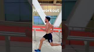 100m hill workout  sprinter workout 100m sprinter athletics army shorts track yt short [upl. by Ikeda]