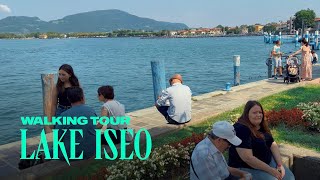 Scenic Lake Iseo Italy Walking Tour 4K [upl. by Sara-Ann]