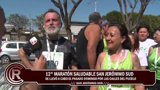 Se corrió la 12ª Maratón Saludable San Jerónimo Sud parte 1 [upl. by Aitsirhc]