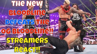 Streamers React The New Bloodline defeat the OG Bloodline wwe crownjewel romanreigns [upl. by Ronni]