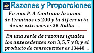 RAZONES Y PROPORCIONES 03 Propiedades de la suma y multiplicación [upl. by Reiss]