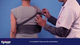 How to wear Tynor Elastic Shoulder Immobiliser [upl. by Lyndsey672]