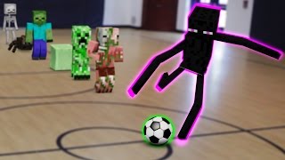 Monster School in Real Life Episode 4 Soccer  Minecraft Animation [upl. by Perkoff945]